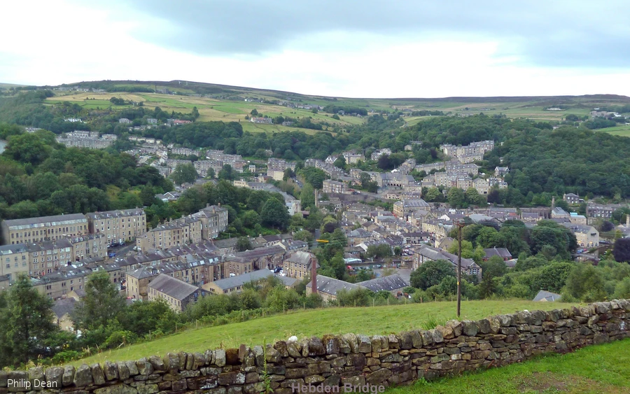 Blick auf Hebden Brigde