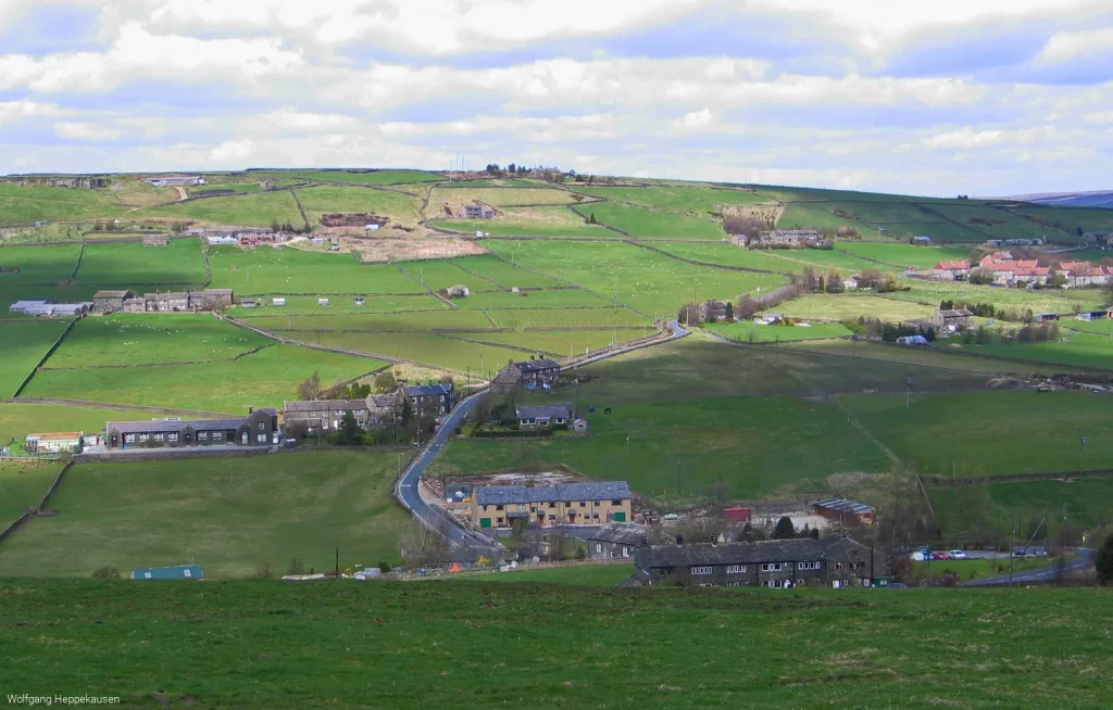 Wandergebiet nahe Heptonstall bei Hebdon Royd